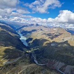 Flugwegposition um 14:03:10: Aufgenommen in der Nähe von Gemeinde Kaunertal, Österreich in 3377 Meter